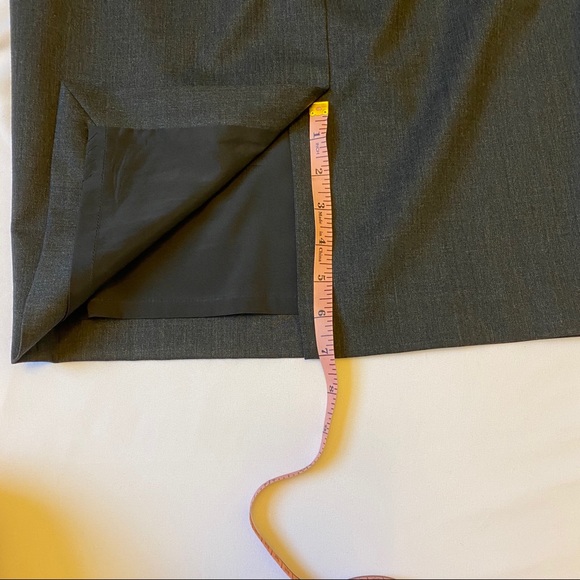 NWOT Lafayette New York Gray Wool Pencil Skirt 6 - Picture 6 of 8